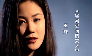 王菲《容易受伤的女人》吉他谱 C调指法弹唱谱