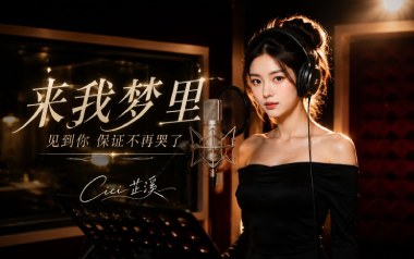 Cici芷溪《来我梦里》吉他谱 G调指法弹唱谱